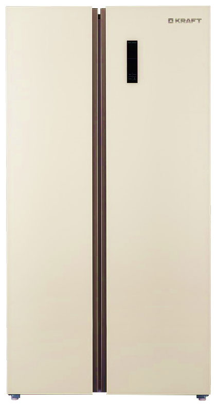 Холодильник Kraft KF-HC2485CG бежевое стекло